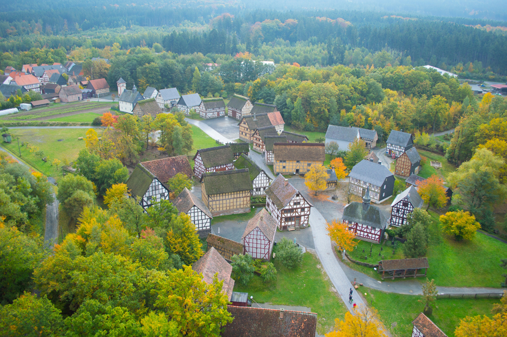 Baugruppe Mittelhessen im Herst von oben