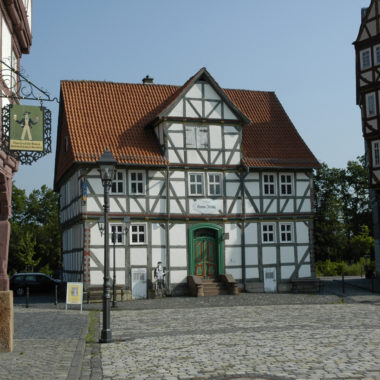 Das Haus aus Melgershausen beherbergt die Druckerei