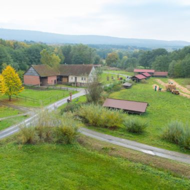 Blick von oben auf die Baugruppe Osthessen