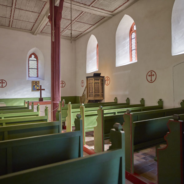 Innenaufnahme der Kapelle aus Lollar