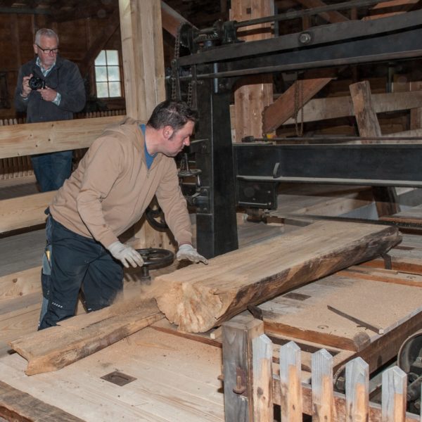 Holzverarbeitung im Sägewerk