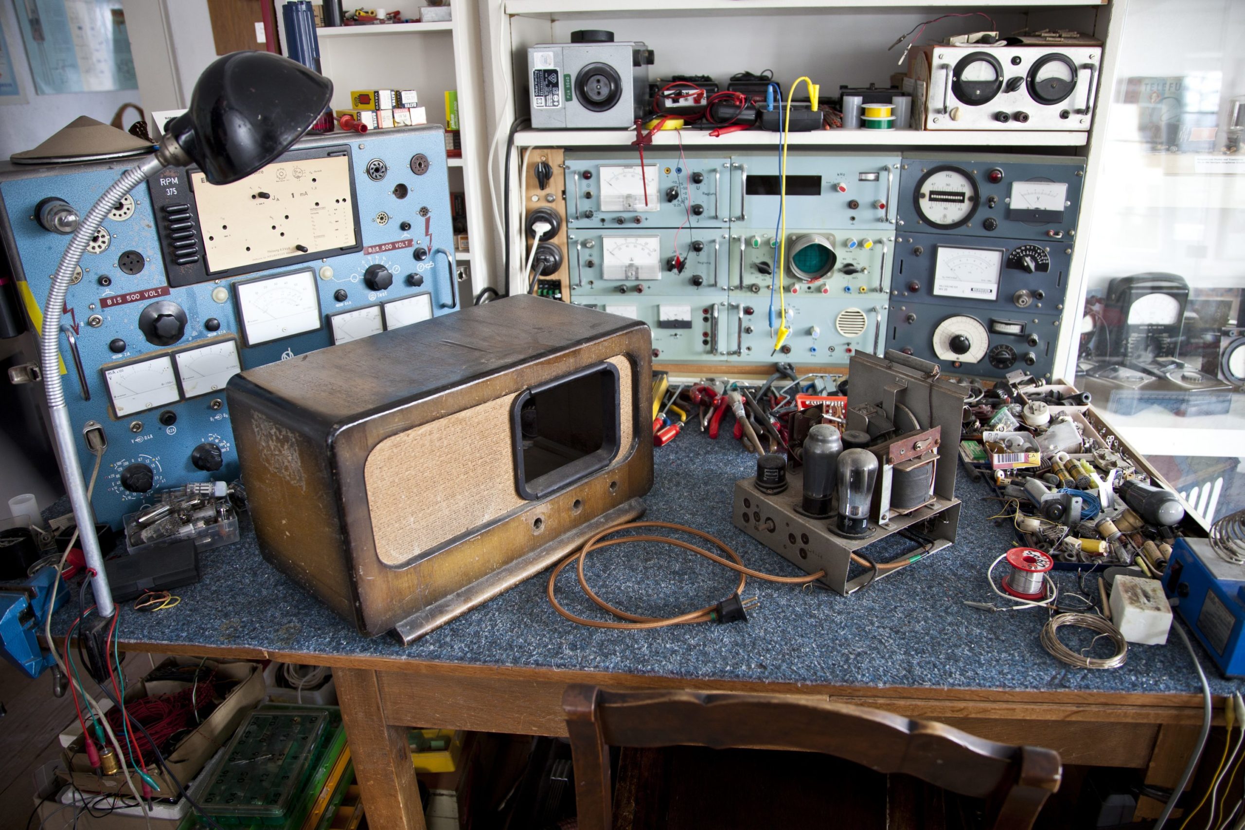 Blick in die Dauerausstellung "Kommunikationstechnik im Wandel der Zeit"