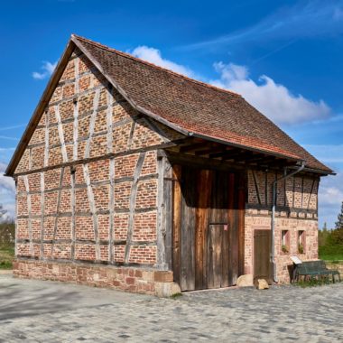 Außenansicht der Scheune aus Altheim